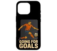 Citation de Motivation pour Joueur de Football Going for Goals Coque pour iPhone 16 Pro