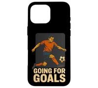 Citation de Motivation pour Joueur de Football Going for Goals Coque pour iPhone 16 Pro Max