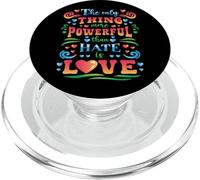 Citation de Motivation rétro Plus puissante Que la Haine PopSockets PopGrip pour MagSafe