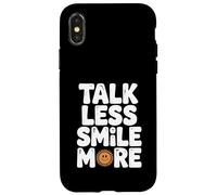 Citation de Motivation Talk Less Smile More Coque pour iPhone X/XS