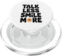 Citation de Motivation Talk Less Smile More PopSockets PopGrip pour MagSafe