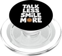 Citation de Motivation Talk Less Smile More PopSockets PopGrip pour MagSafe