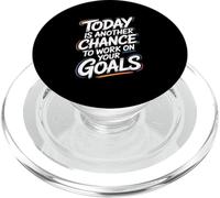 Citation de Motivation Today is Another Chance Goals PopSockets PopGrip pour MagSafe