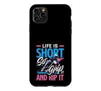 Citation de Motocross Life is Short So Grip It and Rip It Coque pour iPhone 11 Pro Max