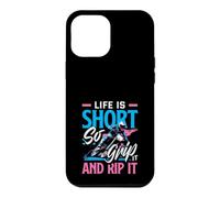 Citation de Motocross Life is Short So Grip It and Rip It Coque pour iPhone 12 Pro Max