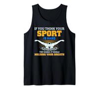 Citation de Natation Hard Sport Hold Your Breath Funny Débardeur