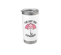 Citation de parapluie mignon I've Got You Covered Gobelet isotherme en acier inoxydable double paroi