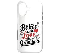 Citation de pâtisserie Mignonne Baked with Love par Grandma Coque pour iPhone 17