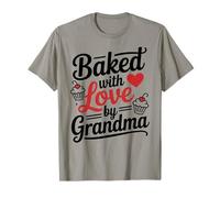 Citation de pâtisserie Mignonne Baked with Love par Grandma T-Shirt