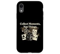 Citation de Photographie de Voyage Collect Moments Not Things Coque pour iPhone XR