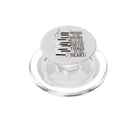 Citation de Piano Music is The Divine Way PopSockets PopGrip pour MagSafe