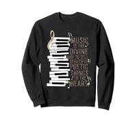 Citation de Piano Music is The Divine Way Sweatshirt
