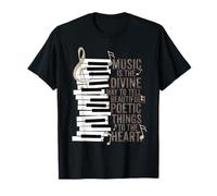 Citation de Piano Music is The Divine Way T-Shirt