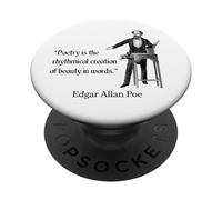 Citation de poésie Edgar Allan Poe PopSockets PopGrip Adhésif