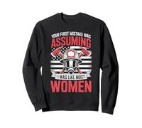 Citation de Pompier féminin assumed I Was Like Most Women Sweatshirt