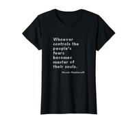 Citation de psychothérapie Anti-autoritariste Machiavelli T-Shirt Graphique avec Valeur