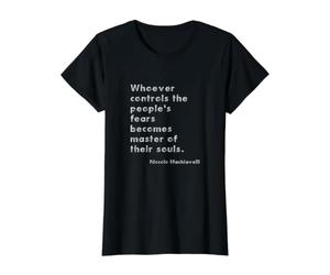 Citation de psychothérapie Anti-autoritariste Machiavelli T-Shirt Graphique avec Valeur