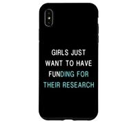Citation de Recherche sur Le financement des Filles/Étudiante au doctorat sur Les Femmes en sci Coque pour iPhone XS Max