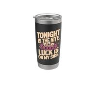 Citation de roulette de casino de jeu - Luck Is On My Side Gobelet isotherme en acier inoxydable double paroi