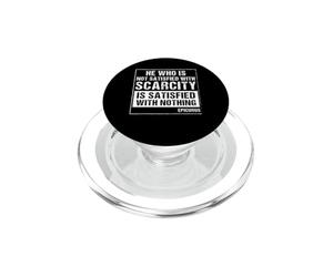 Citation de Sagesse Philosophe stoïque d'Épicure pour stoïcisme PopSockets PopGrip pour MagSafe