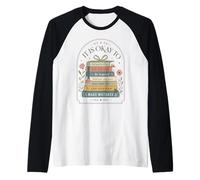 Citation de santé mentale Floral Book Stack Inspiration Manche Raglan