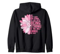 Citation de Sensibilisation à Un Ruban de Fleurs Roses How Strong We are Sweat à Capuche