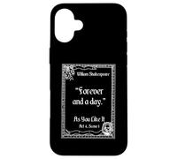 Citation de Shakespeare Forever And A Day - As You Like It Coque pour iPhone 16 Plus