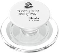 Citation de Shakespeare : Hamlet - Brevity is The Soul of Wit PopSockets PopGrip pour MagSafe