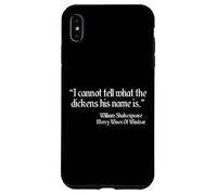 Citation de Shakespeare I Cannot Tell What The Dickens His Name is Coque pour iPhone XS Max