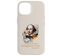 Citation de Shakespeare My Kingdom for a Horse Coque pour iPhone 14