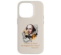 Citation de Shakespeare My Kingdom for a Horse Coque pour iPhone 14 Pro