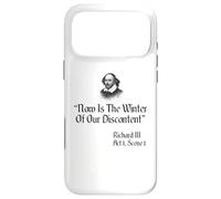 Citation de Shakespeare - Now is The Winter of Our Discontent Coque pour iPhone 17 Pro Max