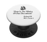 Citation de Shakespeare - Now is The Winter of Our Discontent PopSockets PopGrip Adhésif