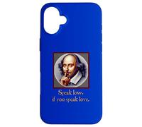 Citation de Shakespeare Speak Low Love Much Ado About Nothing Coque pour iPhone 16 Plus