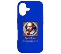Citation de Shakespeare Speak Low Love Much Ado About Nothing Coque pour iPhone 17