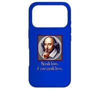 Citation de Shakespeare Speak Low Love Much Ado About Nothing Coque pour iPhone 17 Pro