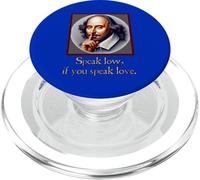 Citation de Shakespeare Speak Low Love Much Ado About Nothing PopSockets PopGrip pour MagSafe