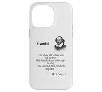 Citation de Shakespeare - To Thine Own Self Be True - Hamlet Coque pour iPhone 14 Pro Max