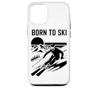 Citation de Ski Born to Ski Coque pour iPhone 12/12 Pro