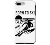 Citation de Ski Born to Ski Coque pour iPhone 7 Plus/8 Plus