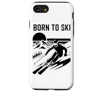 Citation de Ski Born to Ski Coque pour iPhone SE (2020) / 7/8