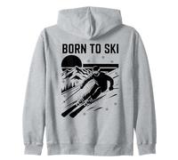 Citation de Ski Born to Ski Sweat à Capuche