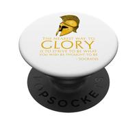 Citation de Socrate sur la Gloire - Philosophie Grecque Antique Classique PopSockets PopGrip Adhésif