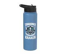 Citation de Submariner Always Watching For The Kraken Submarine Stainless Steel Insulated Water Bottle