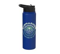 Citation de Submariner Always Watching For The Kraken Submarine Stainless Steel Insulated Water Bottle