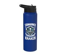 Citation de Submariner Always Watching For The Kraken Submarine Stainless Steel Insulated Water Bottle