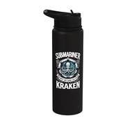 Citation de Submariner Always Watching For The Kraken Submarine Stainless Steel Insulated Water Bottle