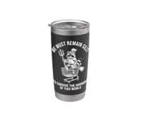 Citation de survie du chevalier raton laveur Gobelet isotherme en acier inoxydable double paroi