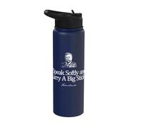 Citation de Theodore Roosevelt Speak Softly and Carry A Big Stick Stainless Steel Insulated Water Bottle