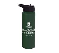 Citation de Theodore Roosevelt Speak Softly and Carry A Big Stick Stainless Steel Insulated Water Bottle
